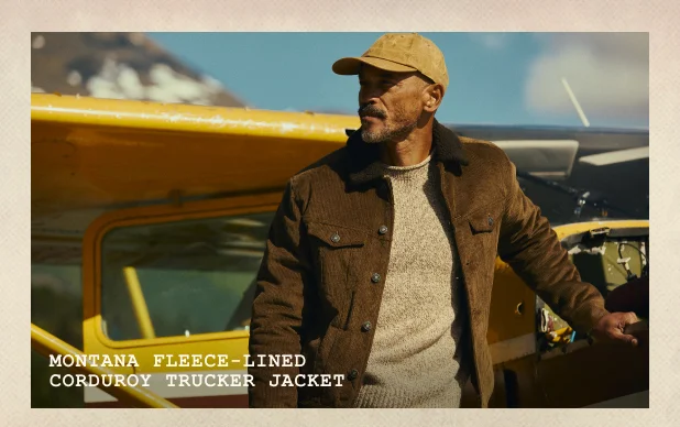 The Montana Fleece-Lined Corduroy Trucker Jacket