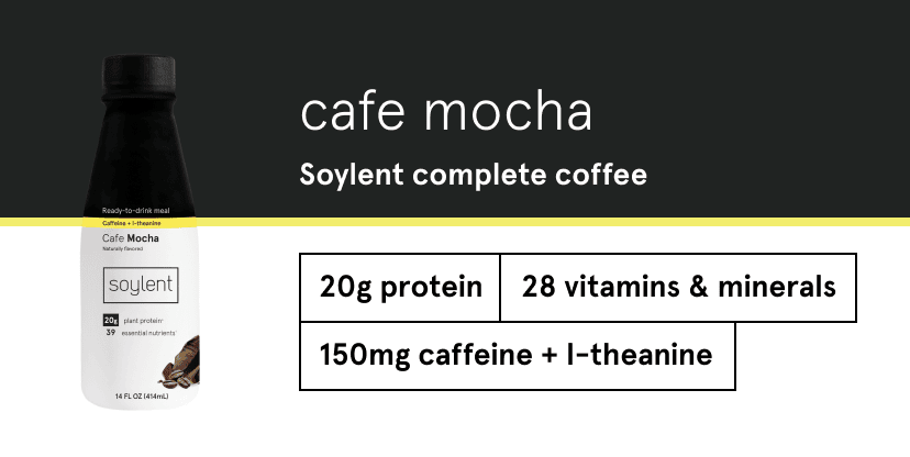 cafe mocha. 20g protein | 28 vitamins & minerals