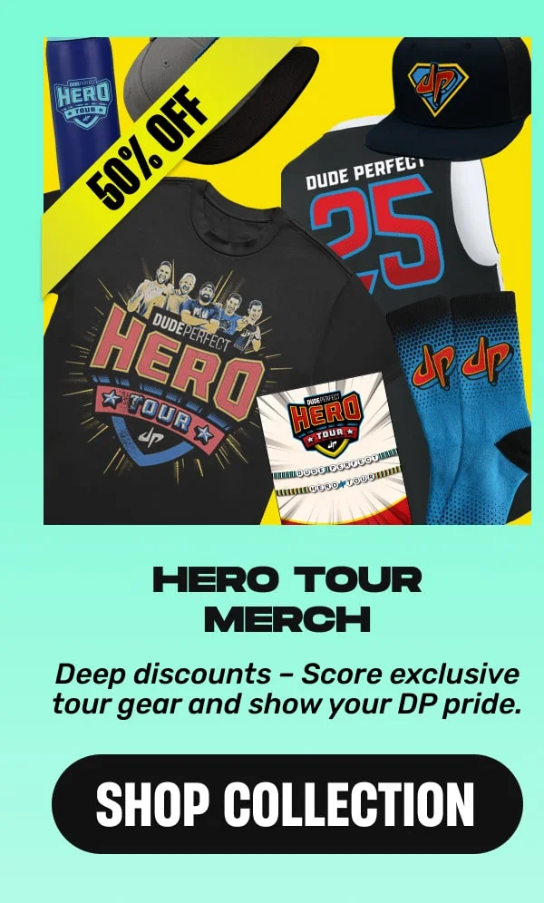 Hero Tour Merch: Deep discounts – Score exclusive tour gear and show your DP pride.