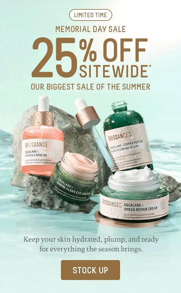 25% OFF SITEWIDE