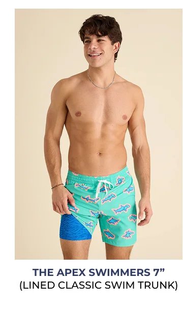 Lined Classic Swim Trunk: The Apex Swimmers 7"