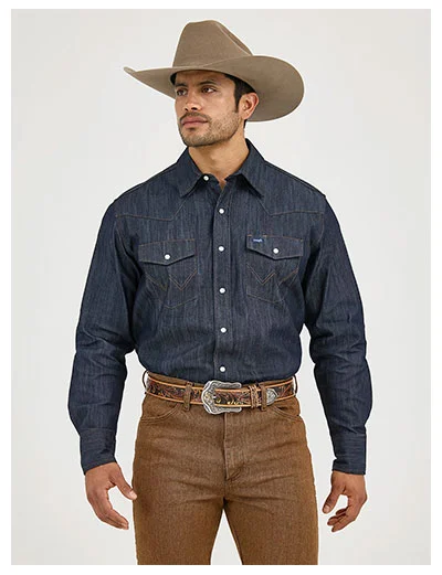 Premium Performance Advanced Comfort Cowboy Cut® Long Sleeve Spread Collar Solid Shirt