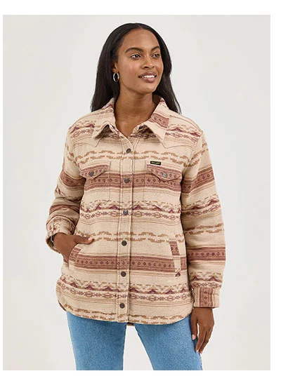 Women's Wrangler Quilt Lined Jacquard Shacket