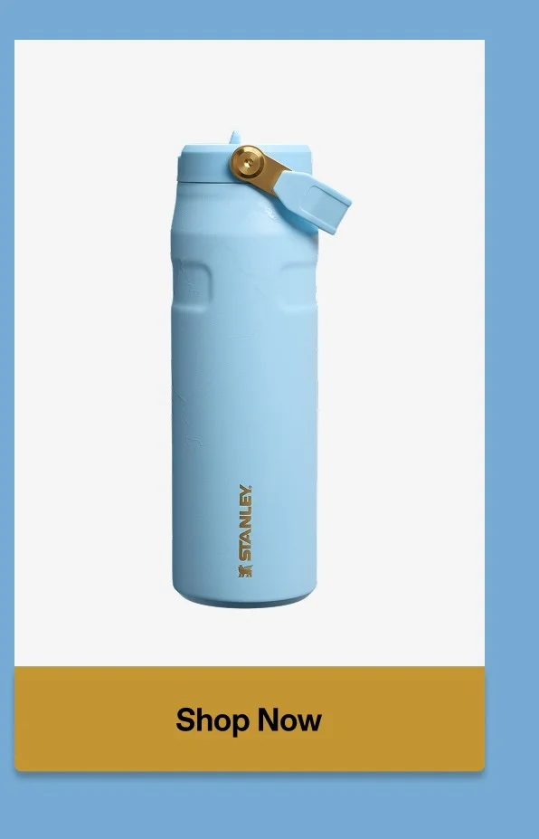 IceFlow Flip Straw 2.0 Bottle | 24oz | Messi Striker Blue