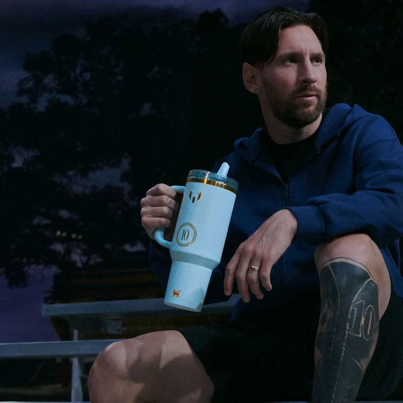 Don't miss your moment. Messi x Stanley 1913 Collection.