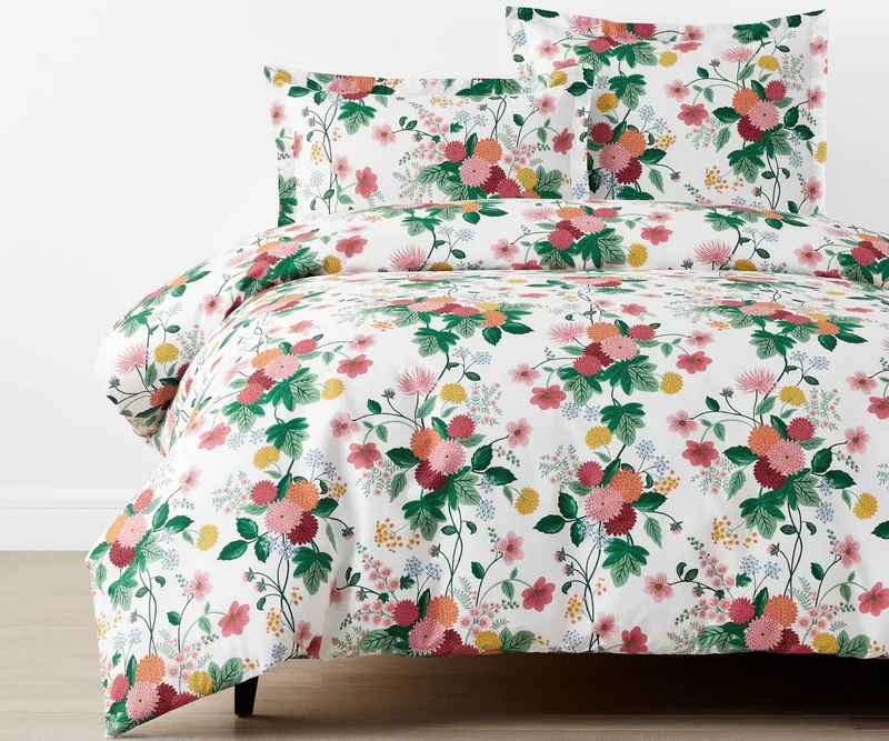 Image of Percale Duvet Cover - Dahlia