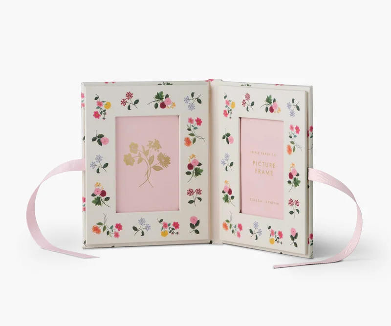 Image of Folio Paper Wrapped Picture Frame - Ditsy Dahlia