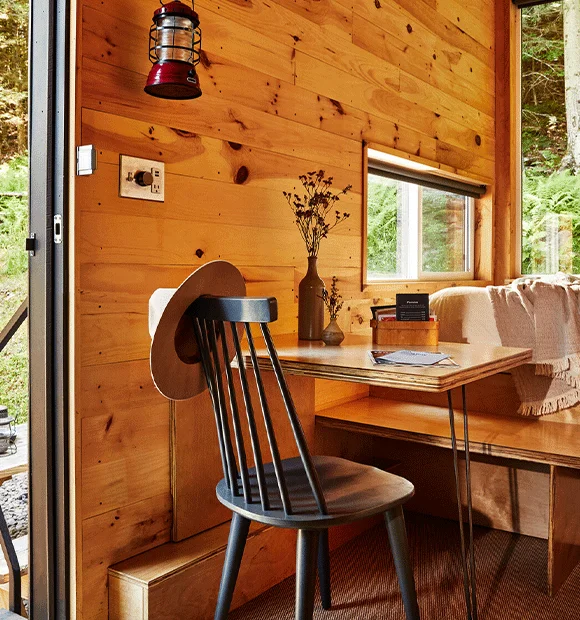 View of a Postcard Cabin.