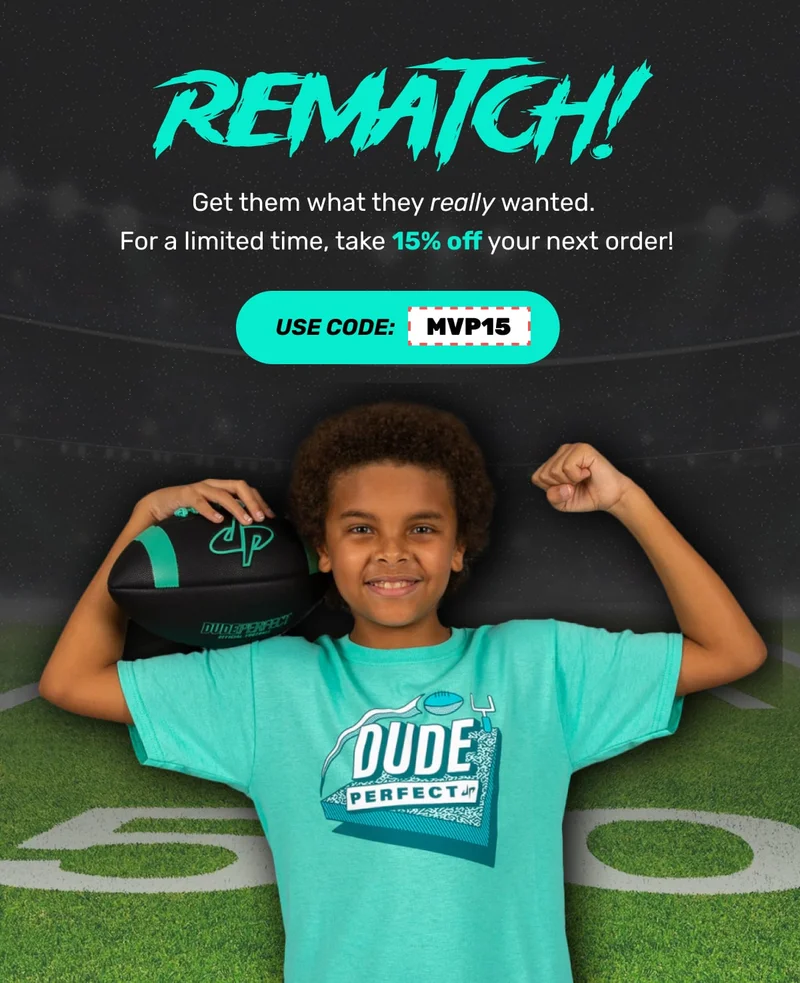 Get them what they REALLY wanted. For a limited time, take 15% OFF your next order with code: MVP15