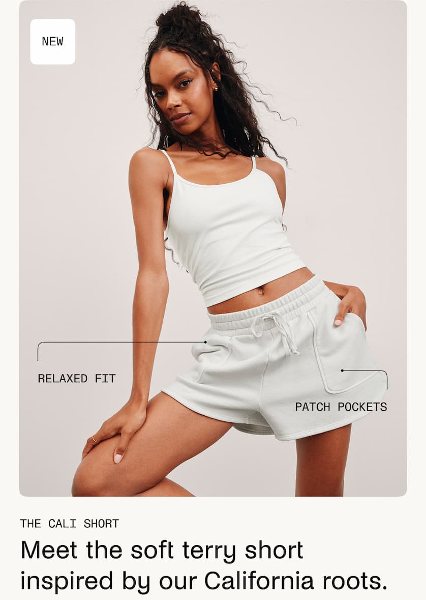 Cali Short in Washed Vintage White