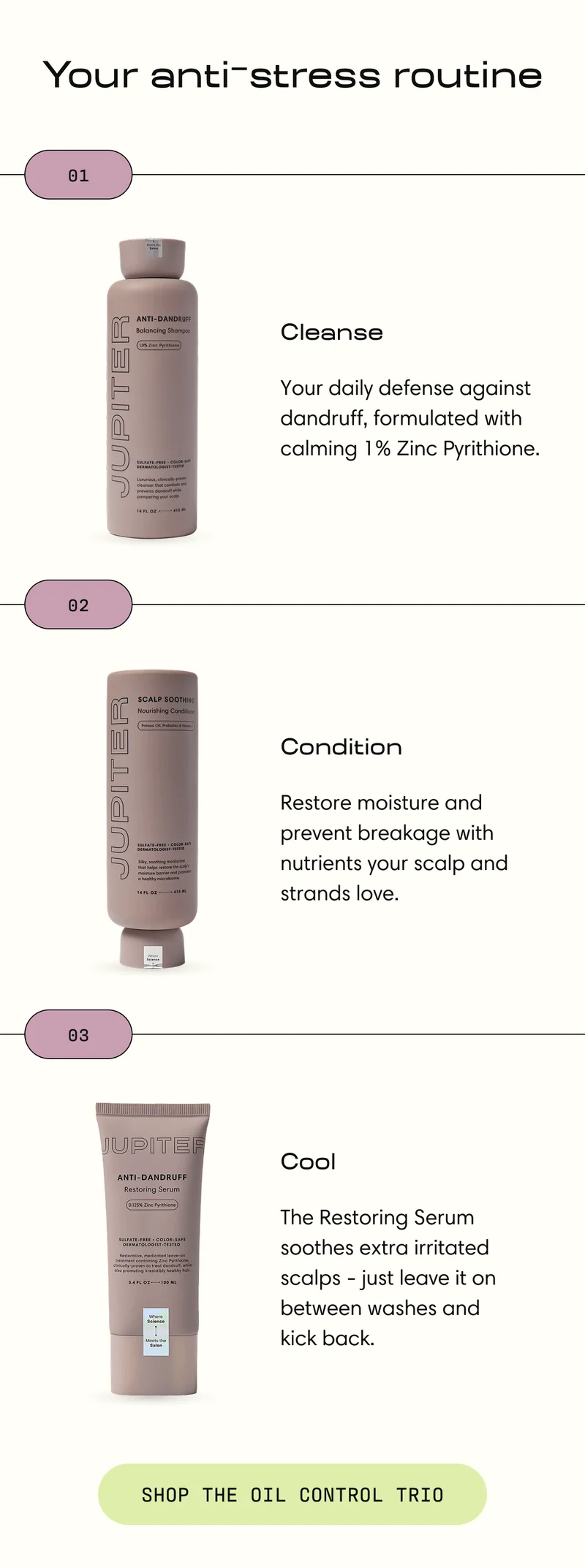 Your anti-stress routine | Cleanse | Condition | Cool | Shop the Oil Control Trio