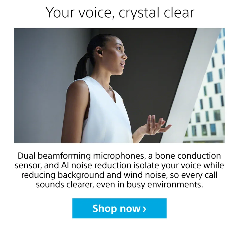 Your voice, crystal clear | Shop now
