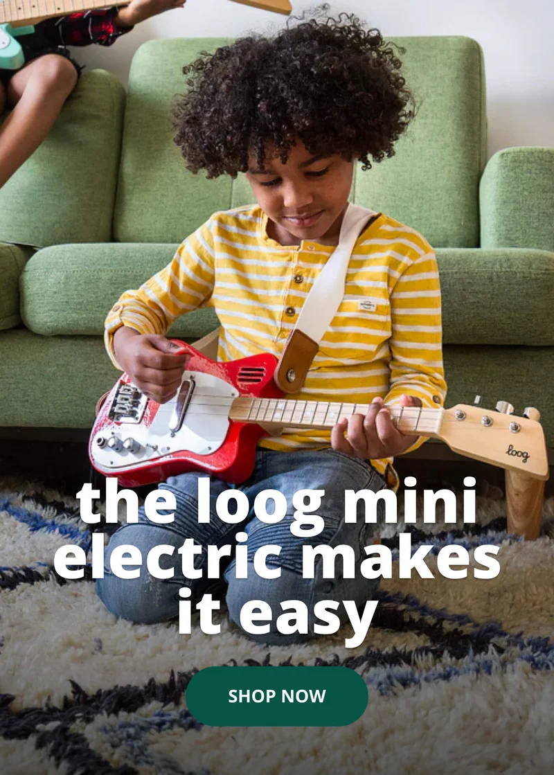 the loog mini electric makes it easy - shop now