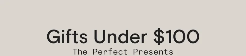 Gifts Under $100: The Perfect Presents