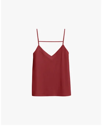 Organic Pima Cami Cherry