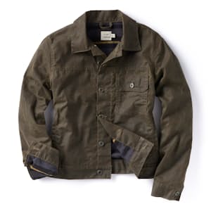 Women's Flannel-Lined Waxed Trucker Jacket