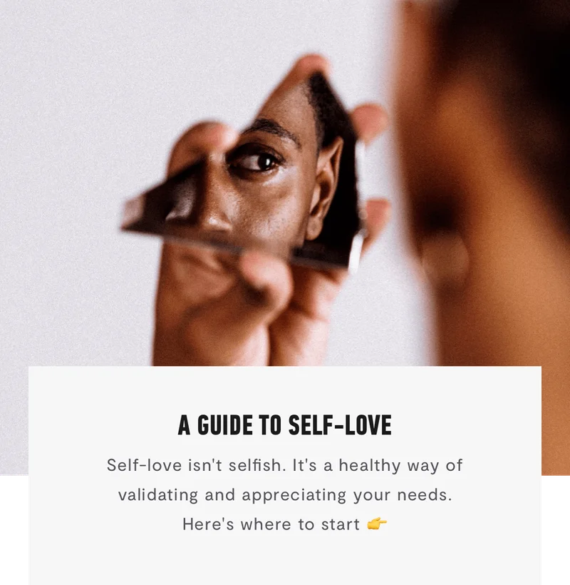A Guide To Self-Love