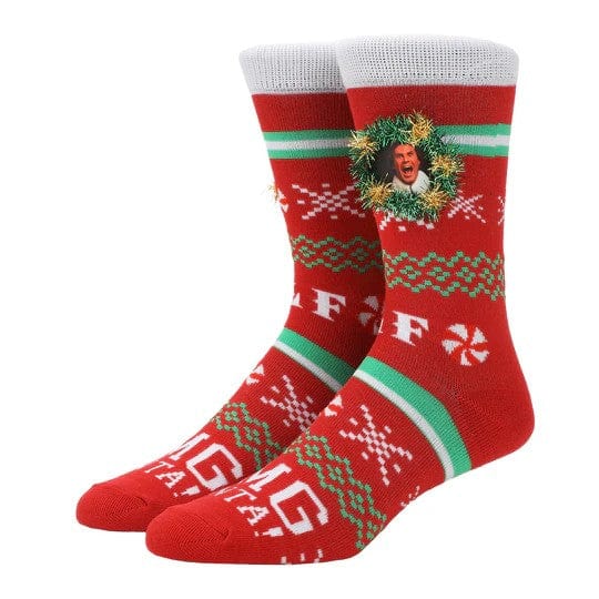 Image of Elf Santa Christmas Sweater Socks