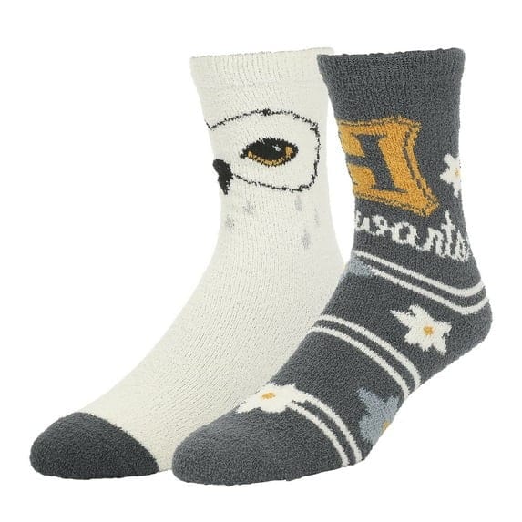 Image of Harry Potter Hedwig and Hogwarts Chenille Socks