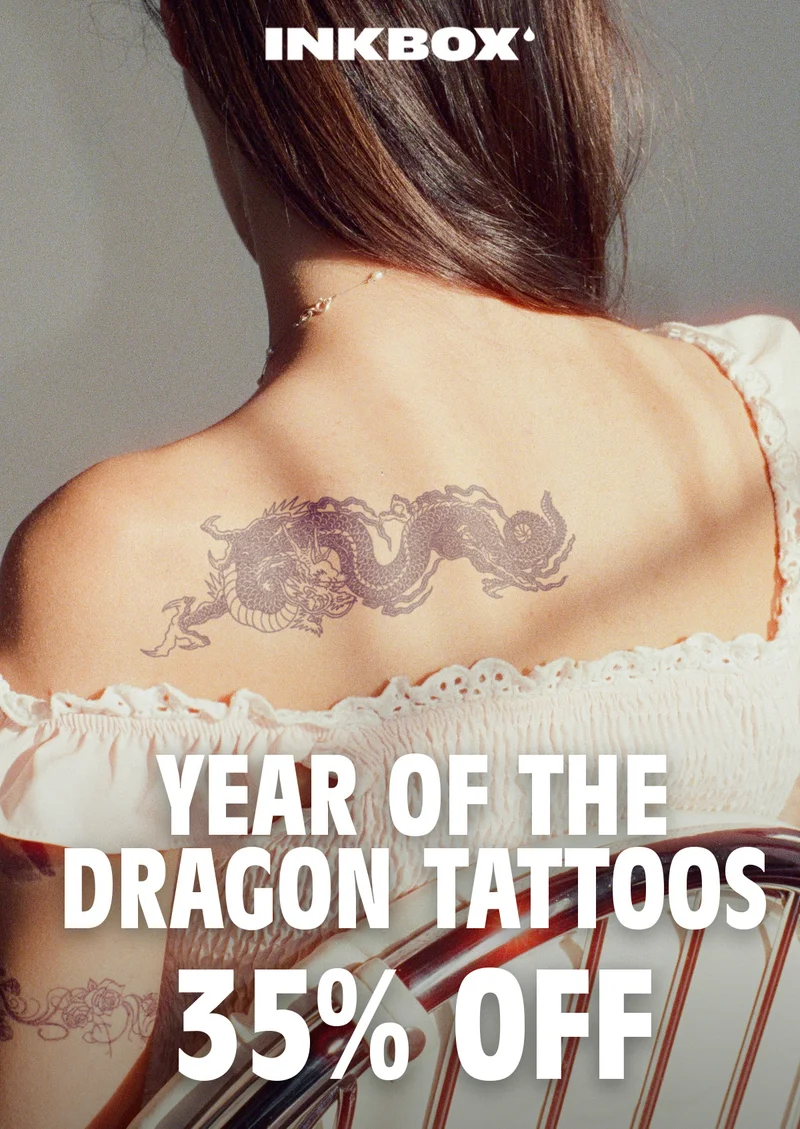 YEAR OF THE DRAGON TATTOOS AT 35% OFF