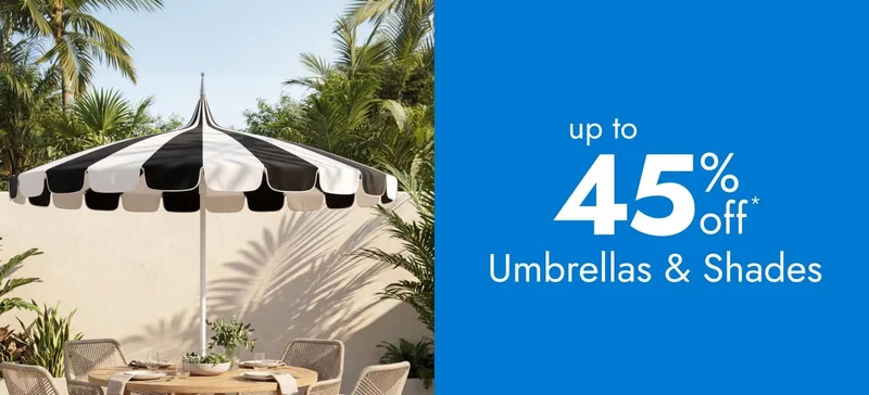 Umbrellas & Shades—Up to 45% Off