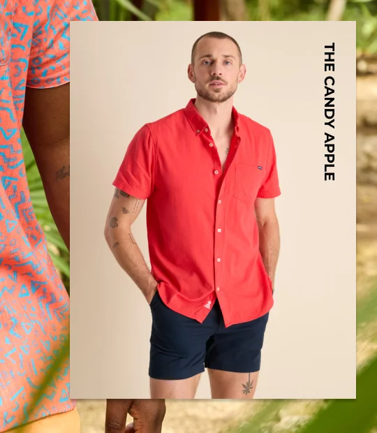Resort Weave Friday Shirt: The Candy Apple