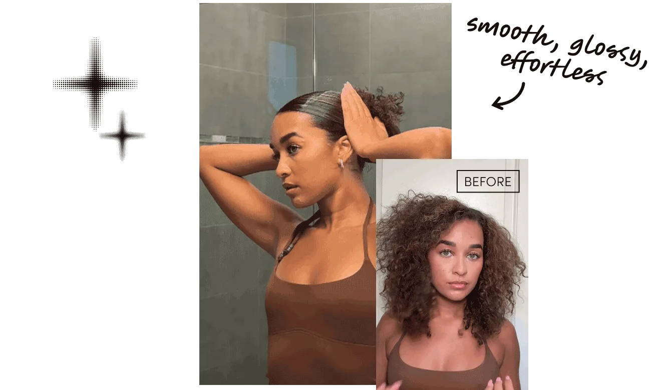 smooth, glossy, effortless