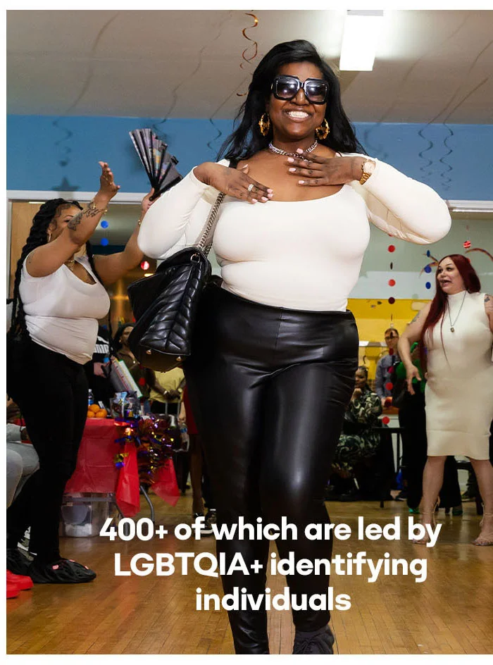 400+ of which are led by LGBTQIA+ identifying individuals