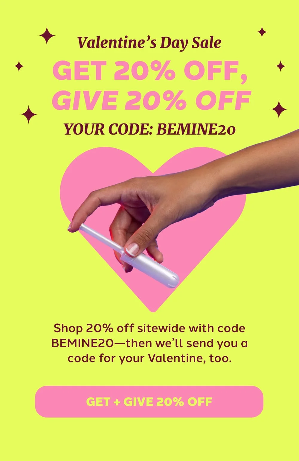[GET + GIVE 20% OFF]