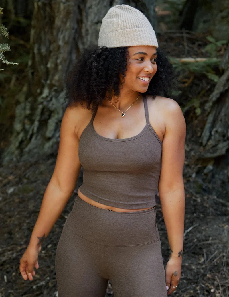 Image of Spacedye Slim Racerback Cropped Tank