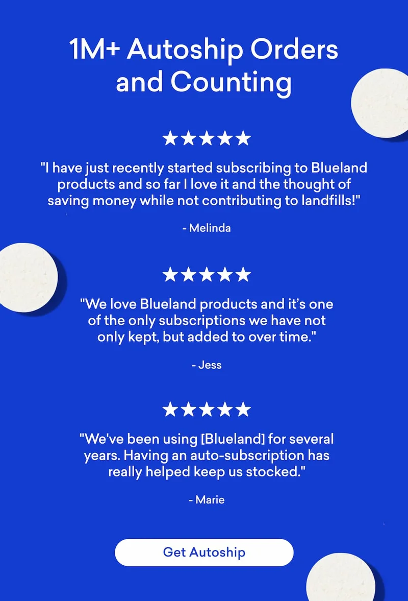 See why people are loving Blueland subscriptions.