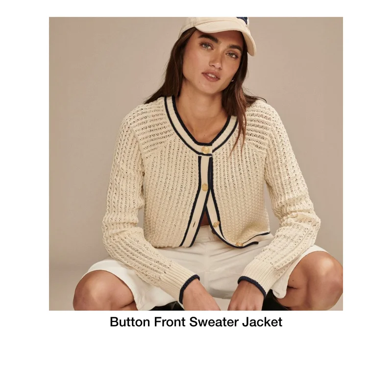 Button Front Sweater Jacket