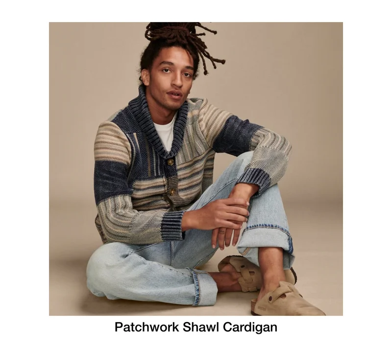 Patchwork Shawl Cardigan