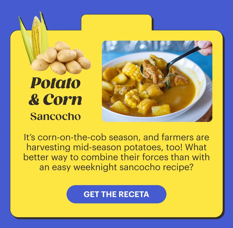 Potatoes & Corn: Sancocho  GET THE RECETA