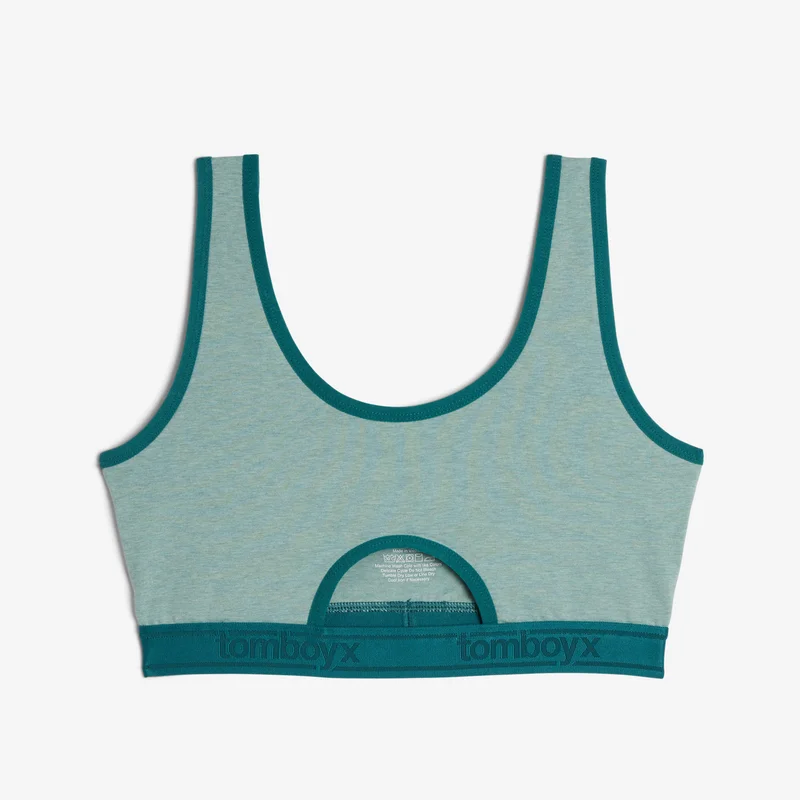 Image of Peekaboo Soft Bra - Jaded Teal