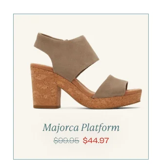 Majorca Taupe Platform Cork Sandal