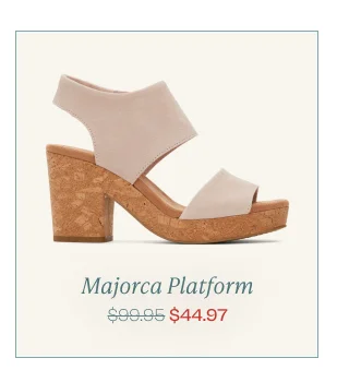 Majorca Pink Suede Platform Cork Sandal