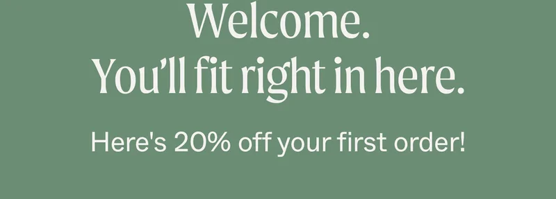 Welcome. You'll fit right in here.