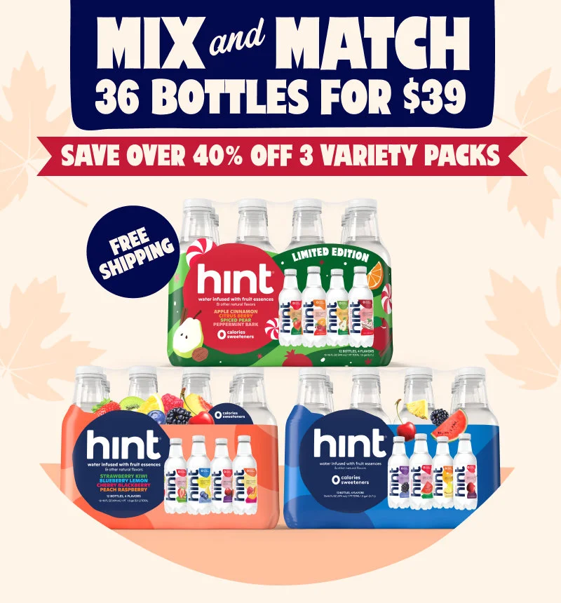 mix and match 36 bottles for $39 save over 40% off 3 variety packs and get free shipping
