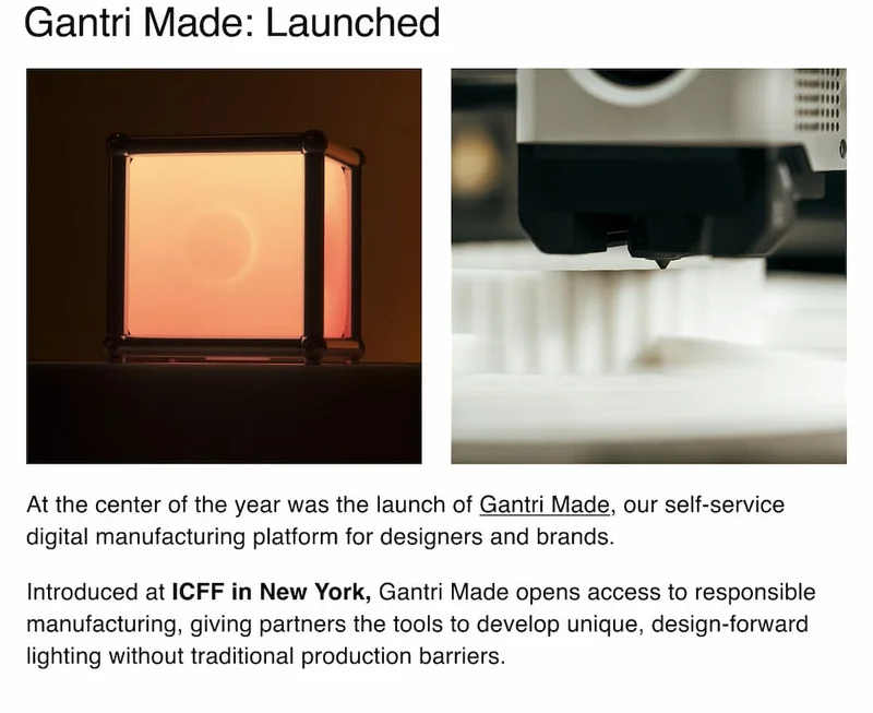 Gantri Made: Launched