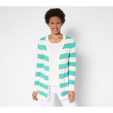 Belle by Kim Gravel Regular Cape Cod Coastal Cotton Slub Cardigan