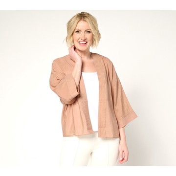 Attitudes by Renee Woven Open Front Topper