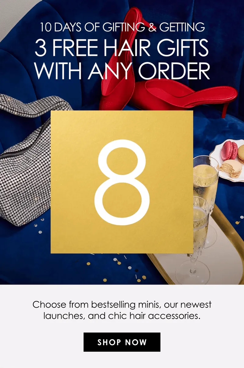 3 Free Hair Gifts With Any Order | Shop Now