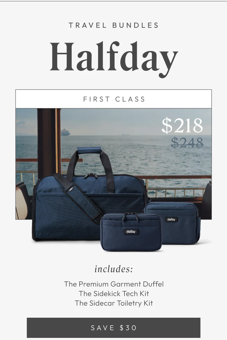 The Premium Garment Duffel 45L Travel Set
