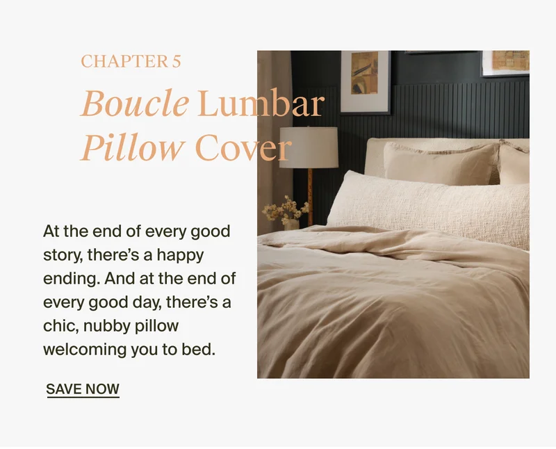 Boucle Lumbar Pillow Cover