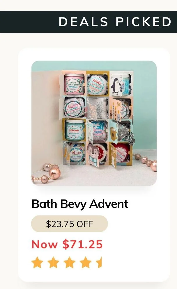 12 DAYS OF BATH AND BODY SURPRISES ADVENT BOX