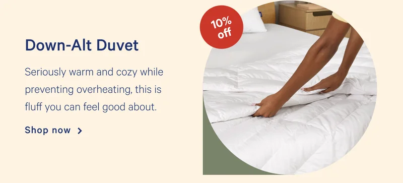 Down-Alt Duvet >> Seriously warm and cozy while preventing overheating, this is fluff you can feel good about. >> Shop now >>