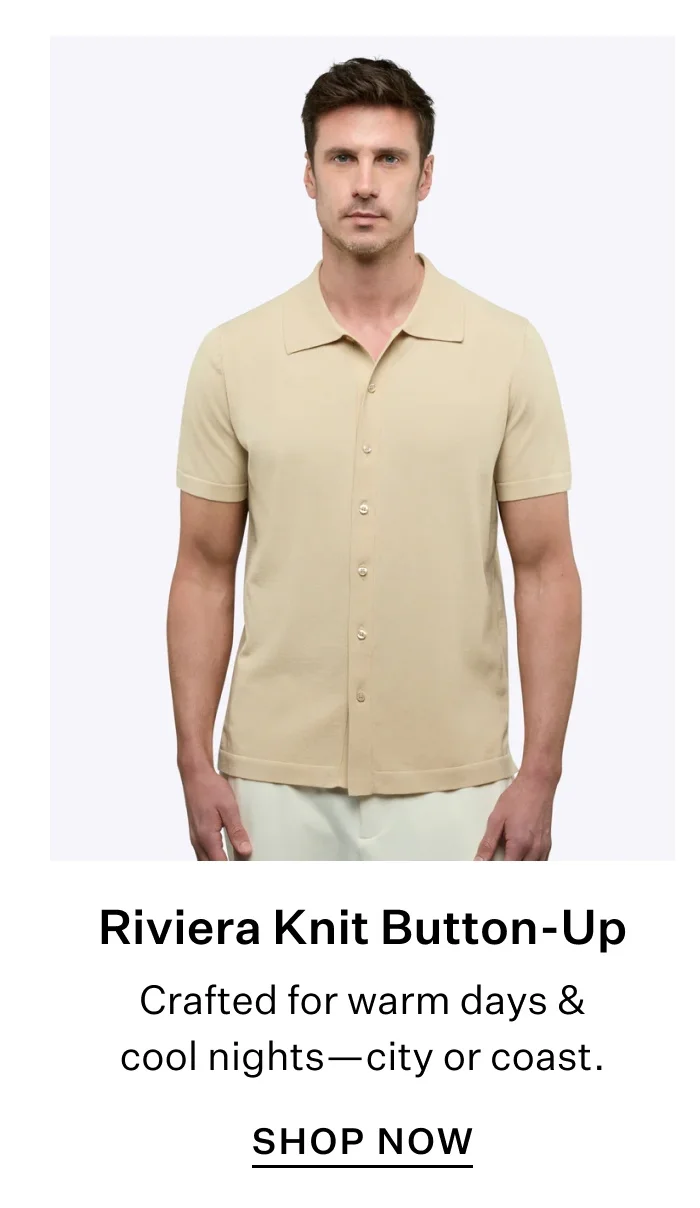 Riviera Knit Button Up