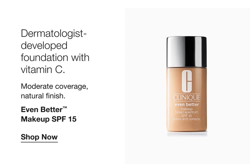 Dermatologist-developed foundation with vitamin C. | Moderate coverage,  natural finish. | Even Better™  Makeup SPF 15 | Shop Now