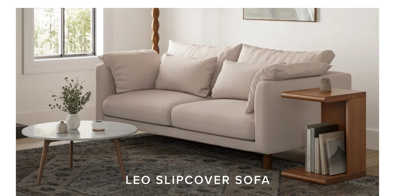 Leo Slip-Cover Sofa